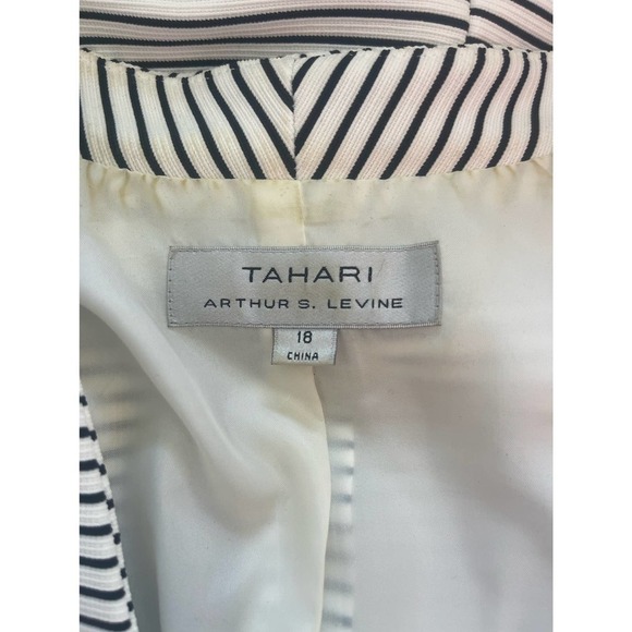TAHARI Black & White Jacket / Blazer Sz. 18 - Picture 4 of 4